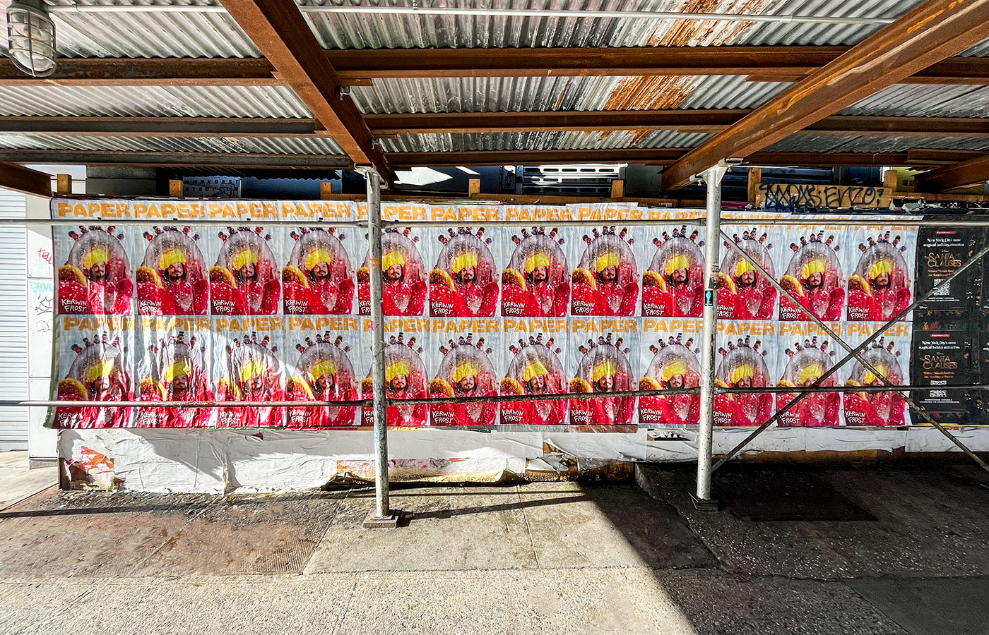 Wheatpasting Chicago - street poster takeover for Kerwin Frost and PAPER magazine